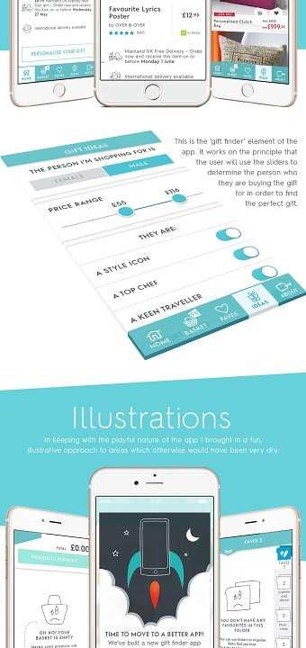 Notonthehighstreet App redesign - Lead Designer