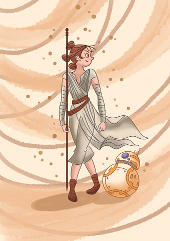 Rey&BB-8