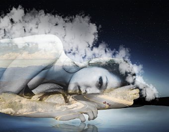 A blanket of clouds.