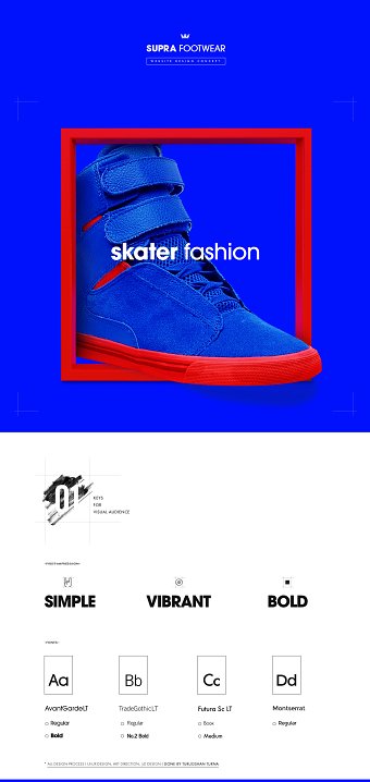 Web Design, Art Direction for Supra Footwear