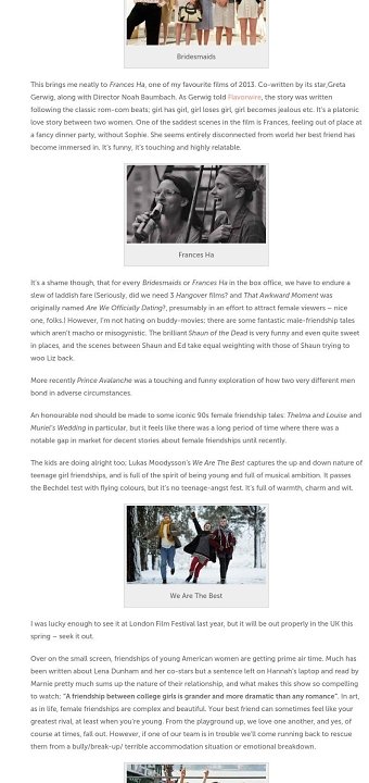 The Cocktail Hour - Film Articles