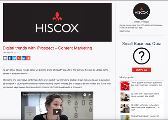 Company Blogs - for SEO and brand goals