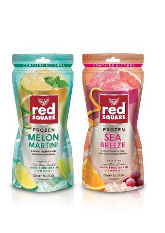 Red Square frozen pouches