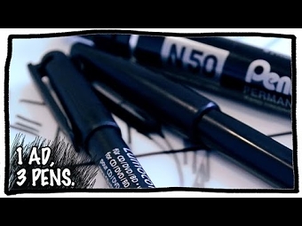 1 Advert, 3 Pens.