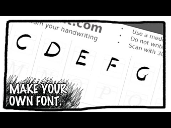 Make your own Scamp font.