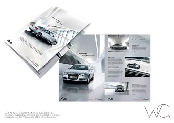 Audi Buisness magazine wrapper