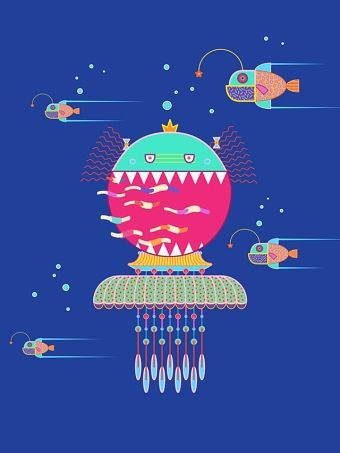 Looming Land. Zoe the Pawky Jellyfish