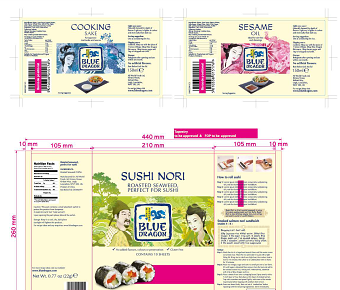 Packaging artwork for blue dragon