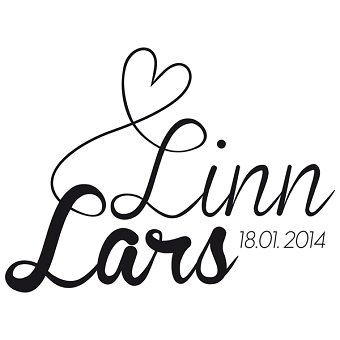 Linn & Lars Wedding logo