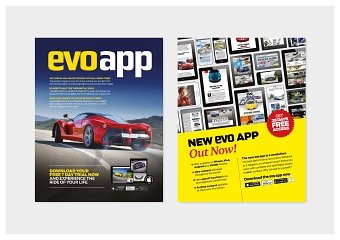 Advertising campaigns for the EVO app