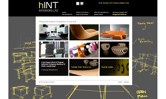 Website for Hint Interiors