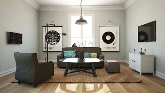 C4D interior render