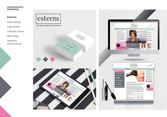 Esteem Visual Identity / web deisgn