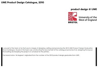 UWE Product Design Catalogue (Class of 2010)