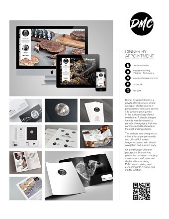 Dinner by Appointment Brand Identity and Website