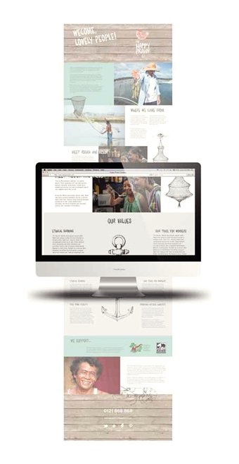 Happy Prawn Web Landing Page Concept Work