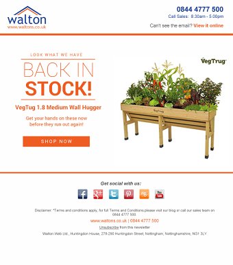 Back in Stock Email