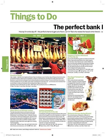 Events: Bank Holiday Guide