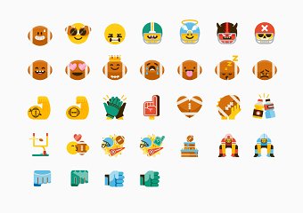 Patswerk Emoji keyboard for American BTN football  app