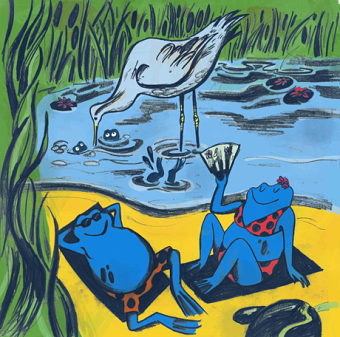 The Frog who was Blue