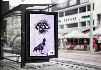 Winter theme store layout