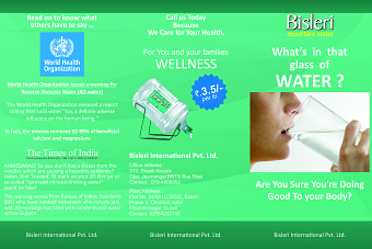 Bisleri Brochure Design