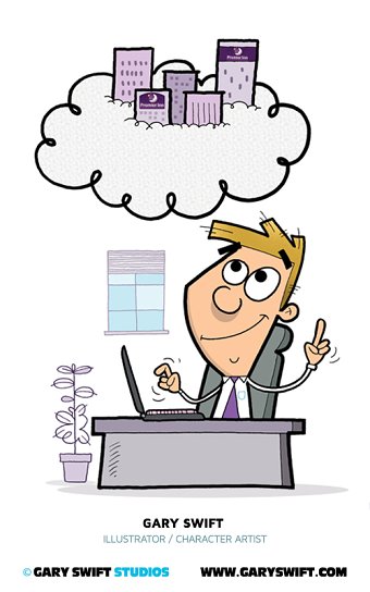 Gary Swift Studios / Premier Inn Cartoon Advertising