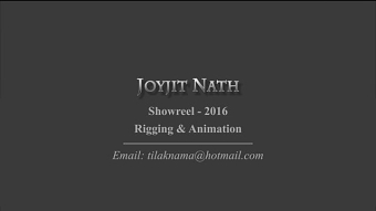 Joyjit Nath Showreel-2016