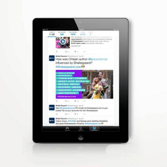 Social tiles for The British Council