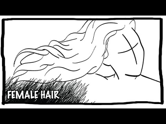 Scamping Female Hair