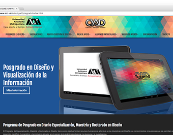 Sitio web Posgrado CyAD UAM Azcapotzalco