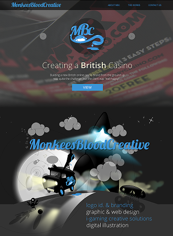 Monkeesblood - Website Design (2014)