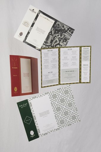Golden Lion Group Wine List Design