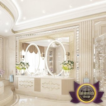 The bathroom interior of Luxury Antonovich Design