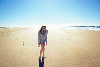A winter day at the beach