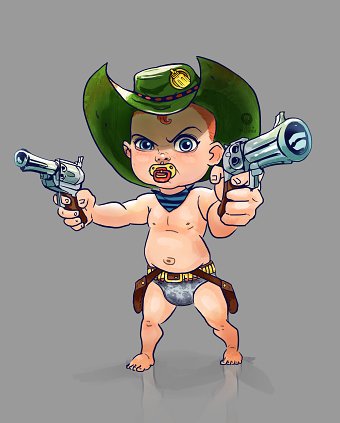 Western Baby Cartoon