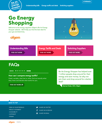 Go Energy Shopping Website