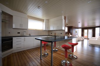 Modelled furniture in a photo
