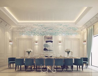 Palatial Dining Room Design