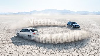 Subaru 'Dueling Imprezas'