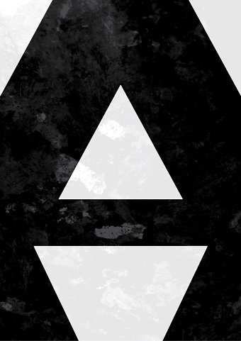 Negative Space A-Z Triangles 2.0