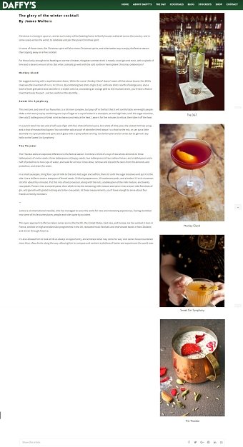 Winter Cocktail blog article