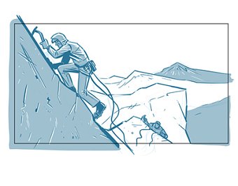 River deep, mountain high- Storyboard for RAB clothing.