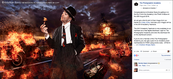 Congratulations to Krisztian Sipos for getting in to the top 5 from the Academy Live Photo Criti