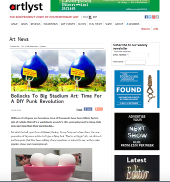 Articles for Artlyst