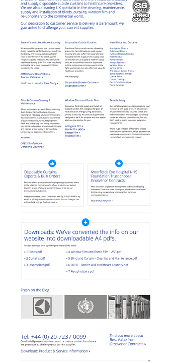 Grosvenor Contracts: Website Design, Write & Build