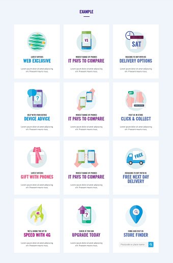 Illustration for Carphone Warehouse new website