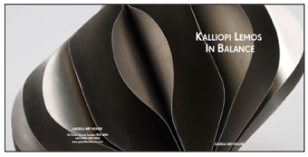 Kalliopi Lemos: In Balance, catalogue design