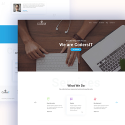 Coder'sIT - Creative Agency Landing Page Design