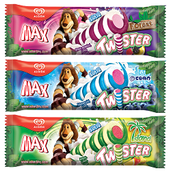 New Design Concept and Packaging Design for Algida - Twister